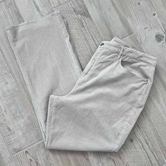 NWT Good American Good Classic Boot Corduroy Pants Cream Tan Stretch Plus Size - Picture 6 of 11